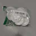 White Plastic Plugs, 3/4 Inch Diameter with 1 Inch Head, Round Hole Caps / Screw Covers