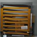 Summer Infant West End Extra Wide Safety Pet and Baby Gate, 36"-60" Wide, 30" Tall, Pressure or Hardware Mounted, Install Wall to Wall in Doorway, Auto Close Walk-Thru Door - Oak Wood and Metal (Oak & Slate)