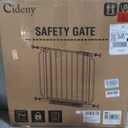 Baby Gate No Drilling, 29"-40" Auto Close Dog Gate Indoor for Doorways & Stairs, Pressure Mounted Adjustable Pet Gate, Easy Walk Through Child Gate for Children & Pets Stroller Friendly, White