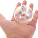 NUOBESTY 12Pcs Iridescent Ornaments Balls Clear Christmas Bulbs Plastic Fillable Ornaments Clear Christmas Balls for DIY Crafts(4cm)