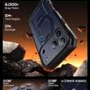SUPCASE for iPhone 17 Pro Max Case (UBGrip Pro), [Built-in Tempered Glass Screen Protector & Stand] [Camera Control Cover] [Compatible with MagSafe] Full Body Heavy Duty Magnetic Phone Case, Azure