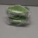 Suction Cup Kitchen Sink Caddy – Triangular Sink Drain Basket & Strainer – Small Corner Sink Trash Catcher for Vegetables, Fruits, Sponges, Soap – Space-Saving Organizer (2  Green)