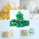 Class of 2026 Graduation Balloon Garland Arch Kit | 139Pcs Green Gold White Congrats Balloons, Graduation Backdrop Decorations for Party, Graduation Ceremony Celebration