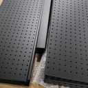 Pegboard Display Stand, Gondola Shelf Display for Convenient Grocery Office Supply or Liquor Stores, Standing Pegboard Display Two Sides Peg Board Panels, 20 Hooks, No Including 8 Shelves (1 Unit Black-2 Sides)