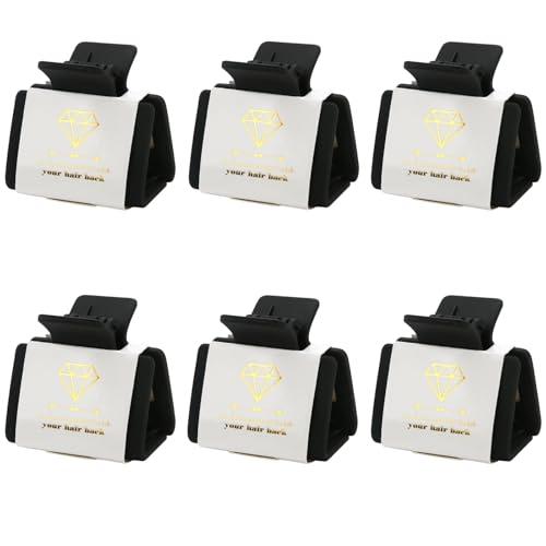 4 Pack Loanzeg 8pcs Bridesmaid Proposal Gifts 4.1 Inch Square Set of 8 Bachelorette Hair Claw Clips ideas Bridal Shower Gift for Wedding Party Favors (6pcs Small Black and White)