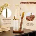 3 in 1 Incense Holder for Sticks Upside Down Anti-Ash Incense Burner with Glass Ash Catcher Backflow Cone Incense Diffuser with Adjustable Threaded Mounting for Mediation Yoga Spa Gifts Home Decor