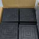Flechazo Pack of 8 Furniture Bed Risers, 2 or 4 Inch Heavy Duty Adjustable Plastic Triangular Furniture Risers with Non-Slip Mats for Bed, Desk, Sofa