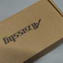 Alzassbg 10 Pack Brushed Gold Cabinet Pulls, 3-3/4 Inch(96mm) Hole Centers Rectangle Cabinet Handles Kitchen Pulls for Drawers and Cabinets AL3051MGP