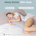 SleepCloud Weighted Body Pillow 6.5lbs - Weighted Pillow for Deeper Sleep (41" x 10") - Cooling Body Pillows for Adults, Full Body Pillow for Sleeping, Side Sleeper Body Pillow with Cover
