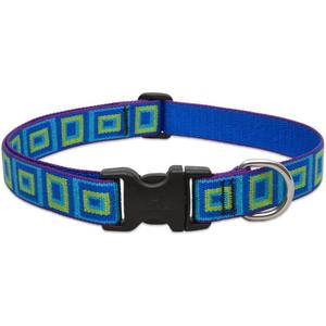 LupinePet Originals 1" Sea Glass 12-20" Adjustable Collar for Medium and Larger Dogs