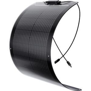 50 watt Solar Panel, 23% High-Efficiency Lightweight 12V Solar Panel, 182 PERC IP68 Waterproof Solar Panels for Offgrid RV Living Camping Essentials Campervans (Black)