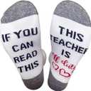 If You Can Read This This Socks For Women Teacher Off Duty Gift Socks, Gray