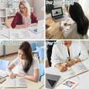 XAOWON Lined Journal, 192 Pages, 5.7''x8.3'', 100 GSM Thick Paper, Hardcover Notebook for Work, Journaling Notebooks for Men, Women, Green