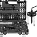 DISEN Bearing Puller 35-in-1, Bearing Puller KIt with Wrench, Blind Inner Bearing Pullers Kit, Bearing Removal Tool for Ball Bearings with Case (Refer to The Video for Installation and Usage) - Black