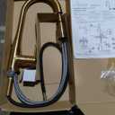 Symmons Sereno Single-Handle Pull-Down Sprayer Kitchen Faucet in Brushed Bronze SK2302BBZPD, Large