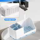 Toothbrush Holders for Bathroom Counter - Detachable Bathroom Organizer and Storage Electric Toothbrush and Toothpaste Holder, Bathroom Decor Accessories for Countertop, Shower, Sink