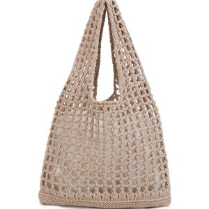 Stizimn Crochet Mesh Beach Tote Shoulder Handbags Hobo Summer Aesthetic Women's Bag