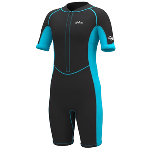 Hevto Kids Wetsuit Shorty for Boys Toddler Girls Youth 2mm Neoprene Thermal Wet Suit Front Zip for Swimming Snorkeling Surfing Diving 4