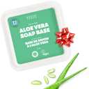 5Lb Aloe Soap Base - Melt and Pour Soap Making Supplies - SLS/SLES Free, No Palm Oil, Natural with Organic Aloe Vera - Rich in Antioxidants, Hydrating, Perfect for Handmade Projects (80 Ounce (Pack of 1))