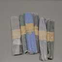 7 Pairs 100% Pure Beeswax Handmade Taper Candles, 9 Inch Smokeless Dripless Wax Candles, Beeswax Candle for Home Gift Ideas - Cool Color Set