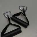 Resistance Band Exercise Pull Handles, Rubber Round Spots Handles with Large Clips for Cable Machine 1 Set