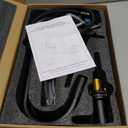 KENES Black and Gold Pull Out Widespread Bathroom Faucet 3 Hole, 8 Inch 2 Handle Bathroom Sink Faucet with Pull Down Sprayer, Vanity Faucet with Pop Up Drain and Supply Lines LJ-9068-BG