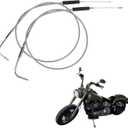 PSLER 42 Inch Throttle Cable and Idle Cable Set Motorcycle Throttle Idle Cable Kit Compatible with FXST FLST FXD FLT XL 1996-Later Replace for 56579-02A