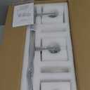 Modern Bathroom Vanity Light 3-Lights Chrome Crystal Wall Lamp Bathroom Modern Crystal Vanity Lighting