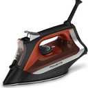 Rowenta Iron Steamer for Clothes, Stainless Steel Soleplate Steam Iron, Microsteam Holes, 1700 Watts, Lightweight, Auto-off, Black, DW2360
