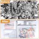 24pcs Mesh Zipper Pouch Puzzle Storage Bags A3 17x12 Inches Large File Bags Black Reusable Zipper Pouches for Organizing, Classroom Board Game Organization