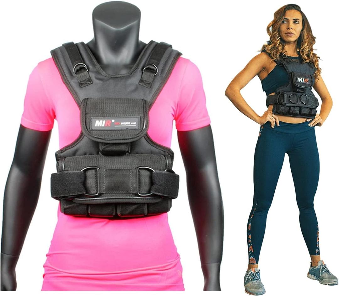 MiR Womens Weighted Vest 30lbs Solid Iron Weights