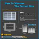 Fits 18x12 Duct Opening Stamped Steel Return Air Grille Vent Cover Grille for Sidewall and Ceiling in White Surface Dimensions: 19.75"W X 13.75"H (18" W x 12" H Duct Opening)