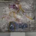 NileCart Set of 12 Egyptian Perfume Bottles Wholesale Mix Collection hand Blown Decorative Bottles 2-5 in with handmade golden Egyptian decoration for Perfumes & Essential Oils.