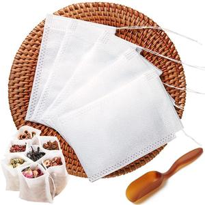 200pcs Disposable Tea Bags for Loose Leaf Tea, Tea Filter Bags with Free Tea Spoon for Loose Tea Loose Leaf Tea, Coffee, Spice, Herbs (QS53)