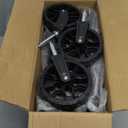 Collapsible Wagon Cart with Wheels Foldable - Folding Utility Heavy Duty Wagons Carts for Grocery Sports Garden Shopping Camping Wheelbarrows (Black, 90L)