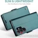 Wallet Case for Samsung Galaxy S26 Ultra, PU Leather Magnetic Flip Case with RFID Blocking Card Holder for Women Men, Shockproof Durable Protective Phone Cover for Galaxy S26 Ultra (Green)