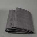 jinchan Grey Curtains for Living Room Linen Textured Curtains 96 Inches Long Farmhouse Casual Weave Back Tab Drapes Light Filtering Window Draps 2 Panels Heathered Grey
