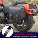 Nomad Universal Motorcycle Saddlebags 30L Large Capacity Quick-Easy Throw Over Bags for Cruiser, Chopper, Touring Heavy Duty saddle bags,Waterproof,Secure Lock,Durable Storage Side Bags for Bikers