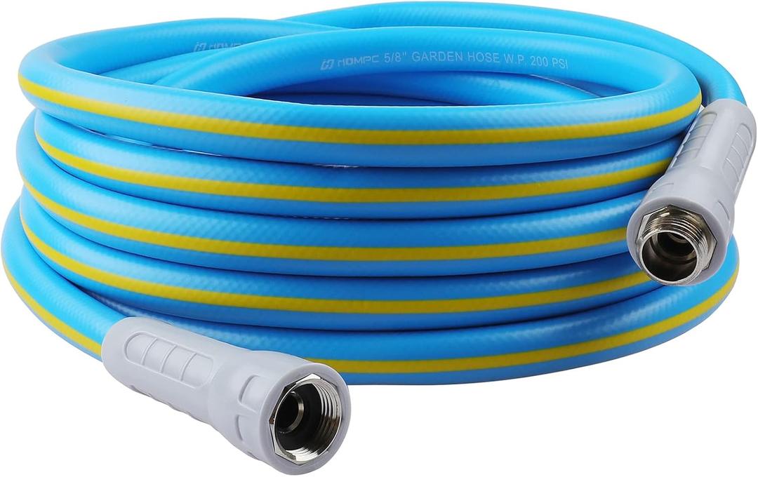 HQMPC Hose Garden Hose With 5/8 in. x 20 ft., Water Hose Heavy Duty Durable Material Water Hose with Solid Fittings (BLUE)