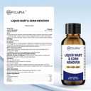 Maximum Strength Wart Removal Liquid  Fast Acting Freeze Off Solution for Common, Flat & Plantar Warts, Corns & Calluses  Skin Tag Remover and Compound W Formula with Acido Salicilico