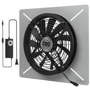 Gainsh Crawlspace Ventilation Fan Basements Stainless Steel Vent Fan Window Exhaust Fan Ultra-Thin Design Reversible Airflow 400 CFM For Kitchen Garage Attic Grow Tent(Medium)