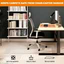 Thickened Chair Mat for Carpet- Low Pile Carpet Protector for Office Computer Desk Chair. Heavy Duty Desk Chair Mat for Carpeted Floors. Clear (with Lip, 47.5"X35.5"X0.15)