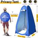Pop up Privacy Shower Tents for Camping, Portable Dressing Changing Tent, Foldable Outdoor Shower Room, Instant Camp Toilet Tent, Sunshade Rain Shelter for Camping, Hiking, Beach, Dressing, Rv Accessories, 4x4x6ft