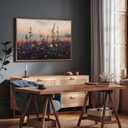 Moody Wildflowers Canvas Wall Art Retro Autumn And Summer Flowers Autumn Dark College Painting Picture Wall Decor Retro Wildflowers Posters Print Artwork For Living Room Bedroom Office Unframed