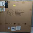 Glass Coffee Table Modern Center Table, Minimalist Coffee Table Sofa Side Tea Table for Living Room, Tempered Glass-top with Sturdy Metal Frame, Easy Assembly,26.4 x 26.4 x 15.7 Inches, Gold