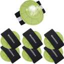 Arch Support Compression Sleeves, 3 Pairs, Cushioned Foot Relief for Plantar Fasciitis and Fallen Arches, Black/Green