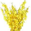 OMUYGDD Artificial Flowers Orchids Silk Fake Flowers in Bulk, 11 Pcs (Each 28”), for Wedding Festive Party Home Office Decoration, No Include Vase.