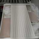 Furrow 22 in. W x 7 in. D White Wood Decorative Wall Shelf