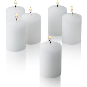 Light In The Dark White Votive Candles - Box of 36 Unscented Bulk Candles - 15 Hour Burn Time - for Weddings, Restaurants, Parties, Spa and Decorations