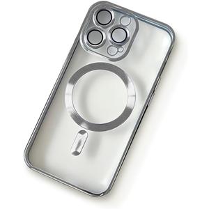 Luxury Wireless Charging Case for iPhone 13 Pro Case for iPhone 14 Plus 13 12 11 Pro Max Xs Max Case Soft Silicone Cover,Silver,for iPhone Xs Max